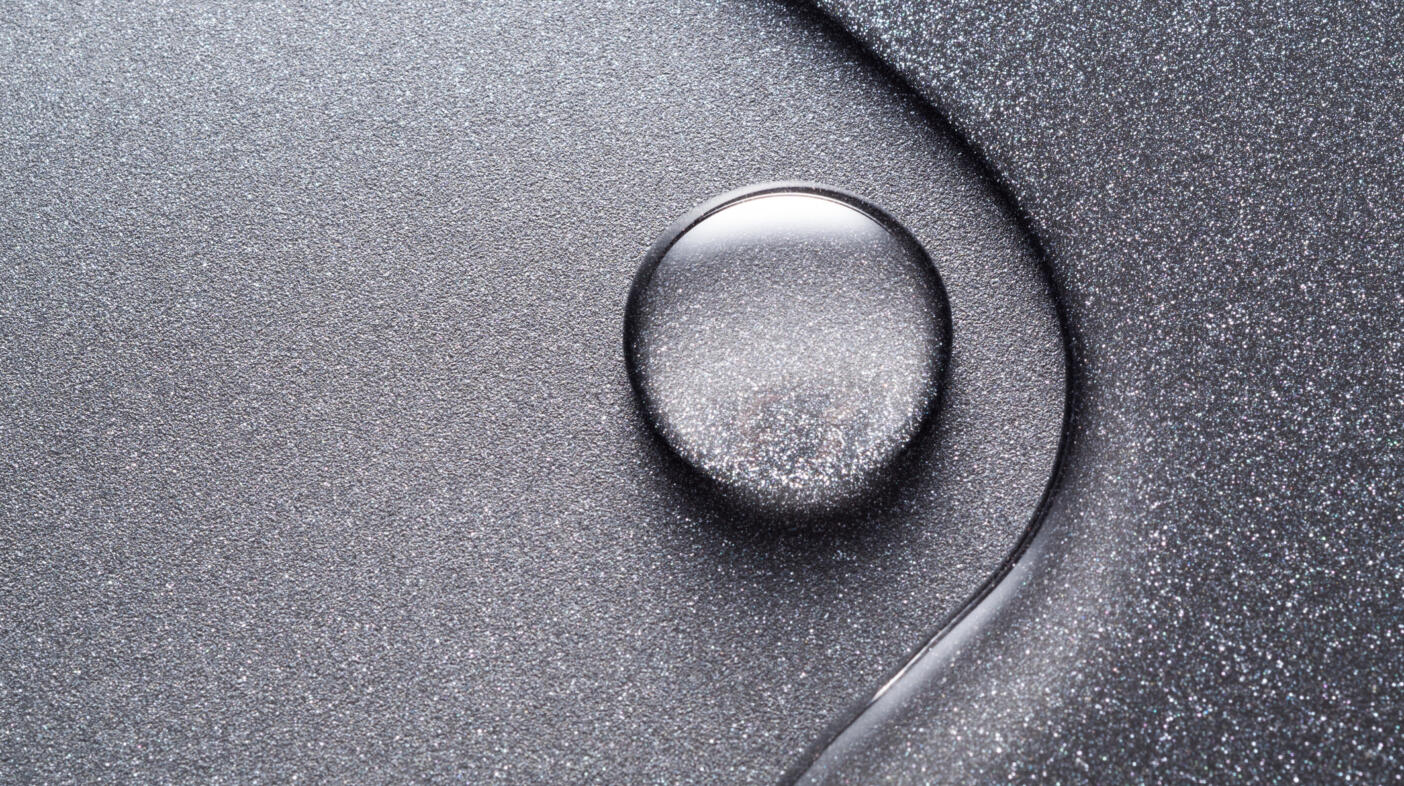 Photo of a water droplet